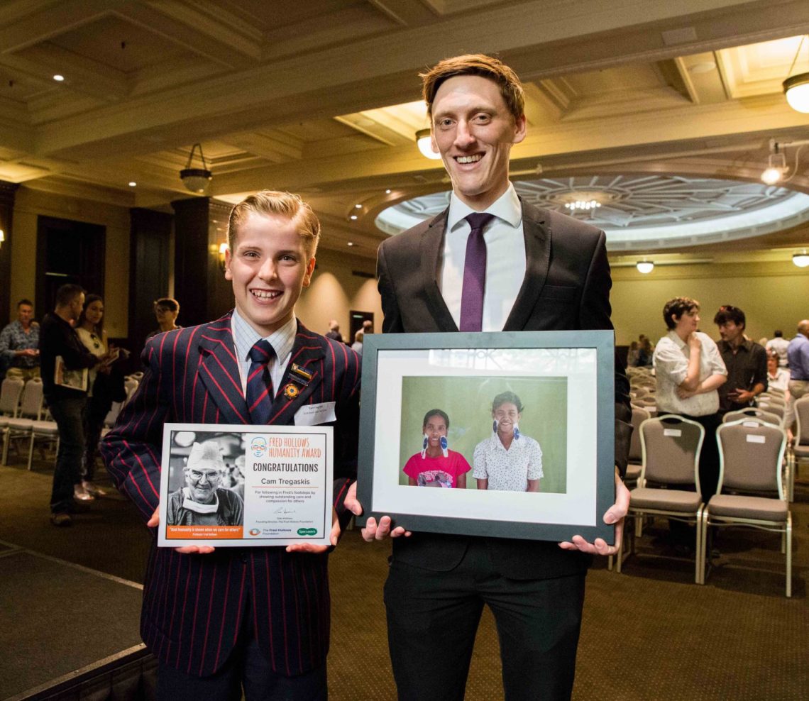 Passion for equality: Cam Tregaskis announced as Junior Ambassador to the Fred Hollows Foundation