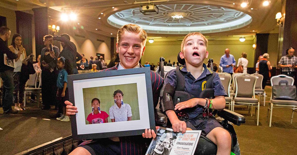 Cam and his brother Jude at the awards ceremony