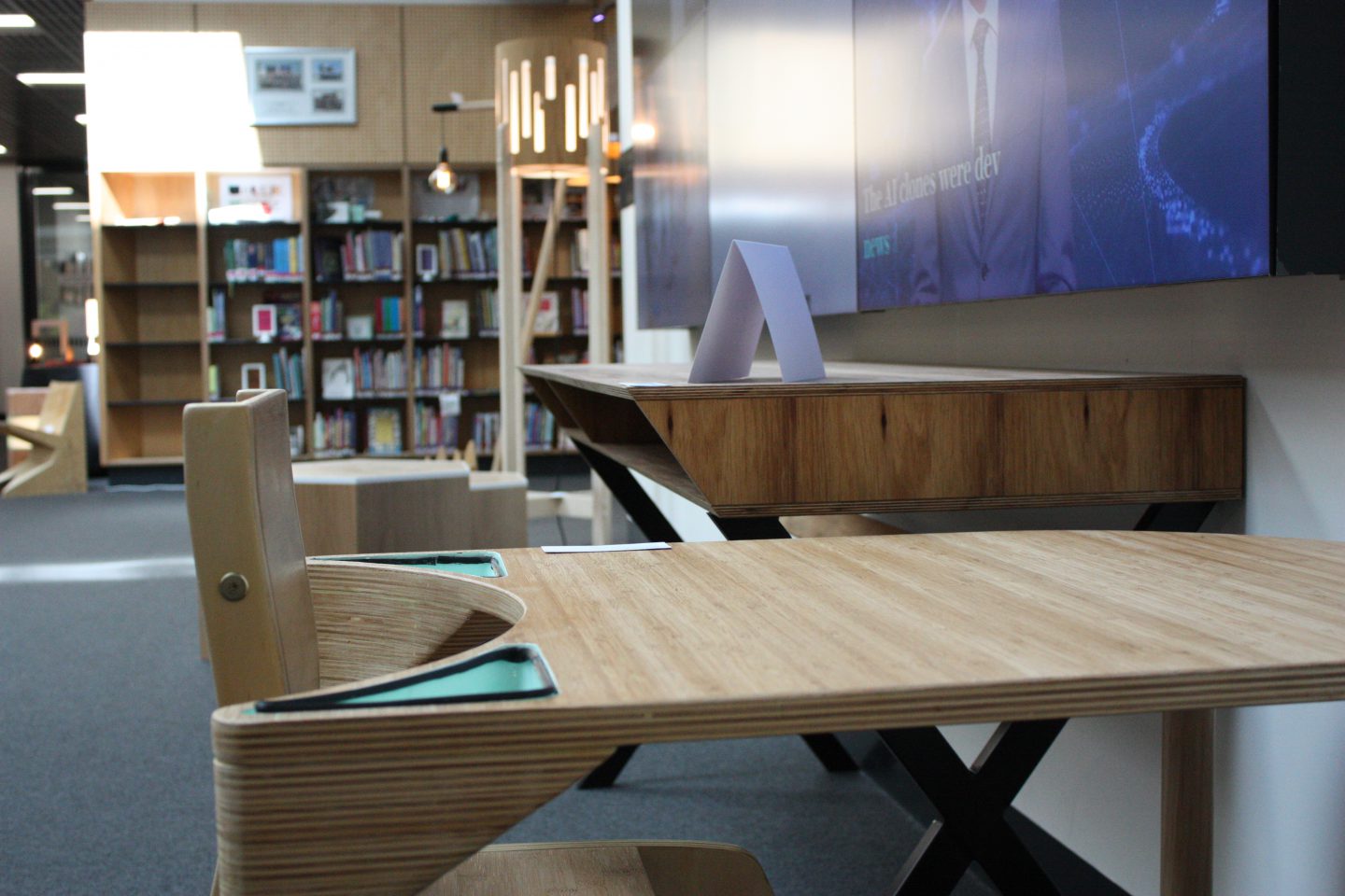 Clare's project was a redesign of the school desk and chair for early primary school aged children with learning difficulties. Clare incorporated elements such as movement, curves and storage to make the classroom an easier space to learn.