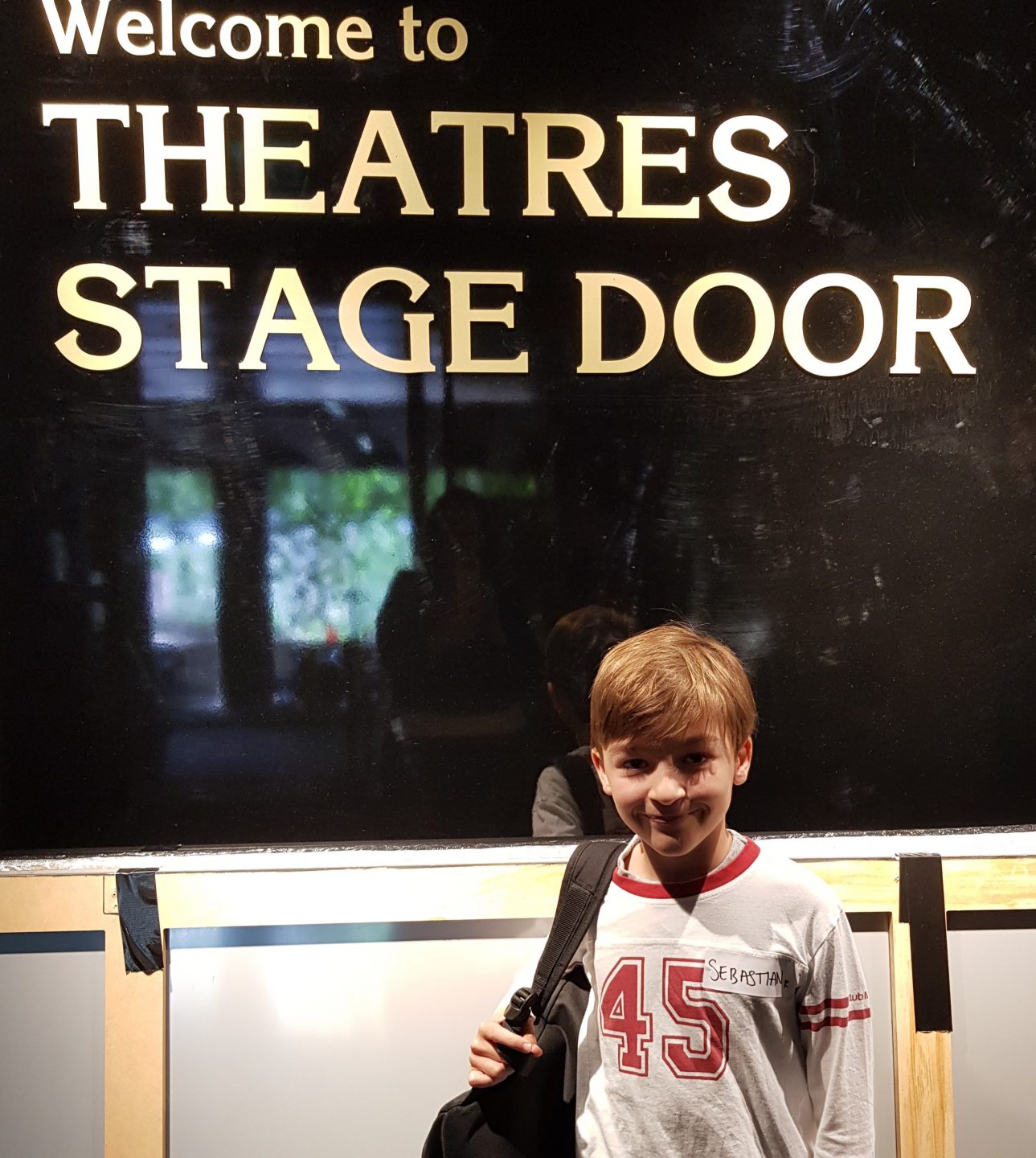 Seb heading into rehearsals