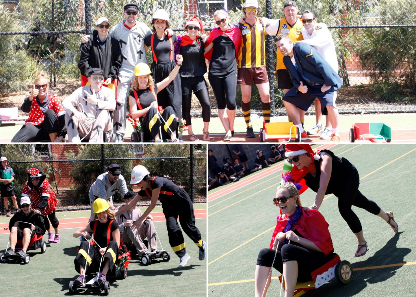 The always entertaining staff race