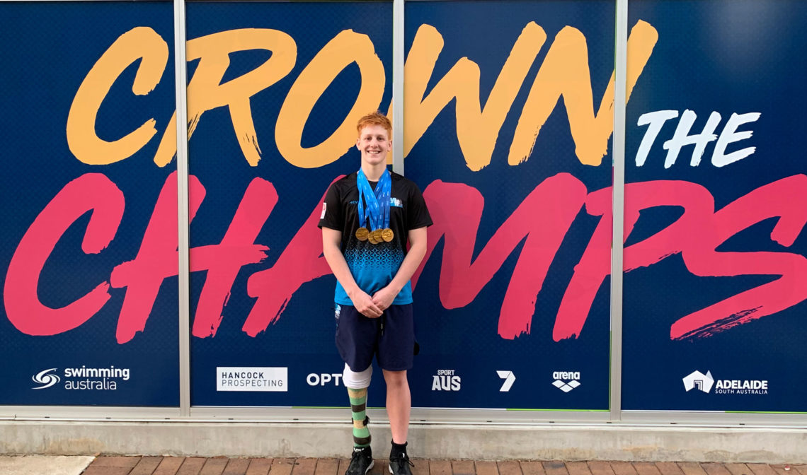 Swimming sensation Col selected in the 2019 Australian World Para Swimming Team