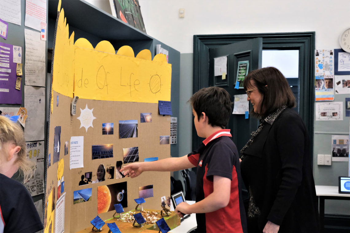 Year 5 Energy Expo: Budding entrepreneurs present their renewable energy businesses