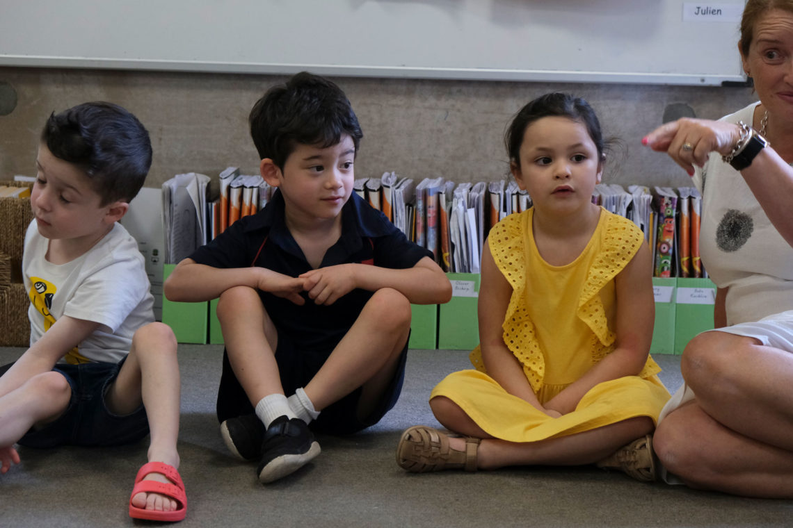 Transitioning from Kindergarten into Primary School with the help of our Prep students
