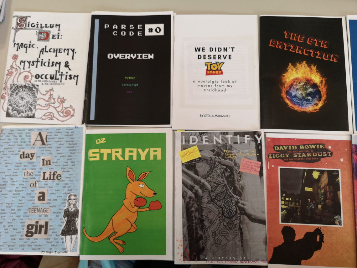 Behind the Zines – Year 9 students share their creativity and talents