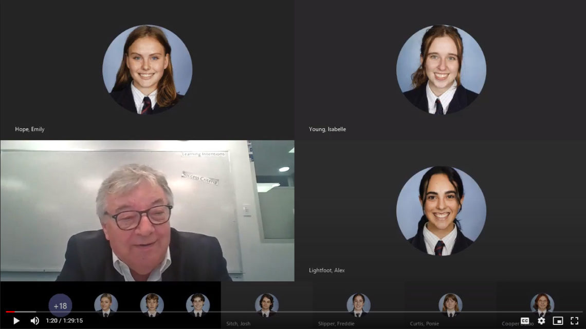 Professor Brian Nelson gives Year 12 students an insight into Zola