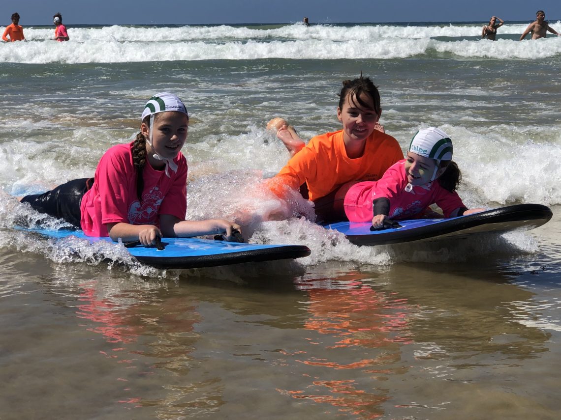 chloe-and-matilda-making-waves-at-anglesea-slsc